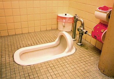Japanese pit toilet