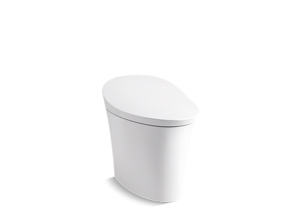 white smart toilet