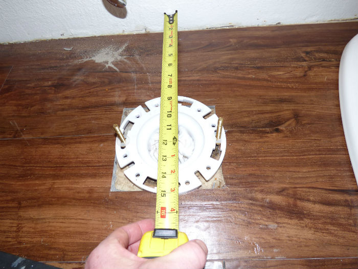 distance of Toilet Flange from Back Wall