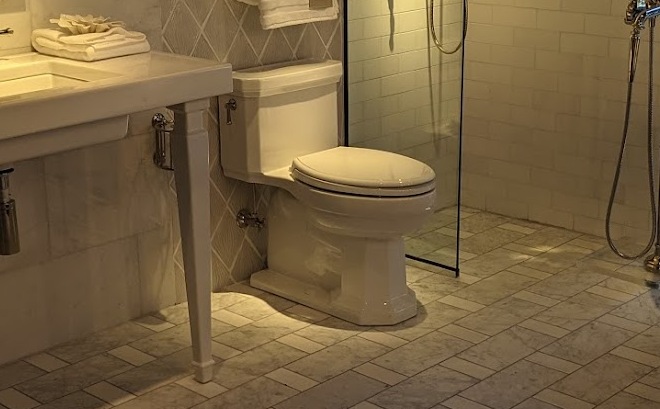 Kathryn Kohler Toilet in bathroom