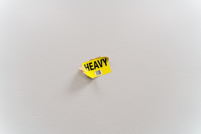 heavy sticker on wall